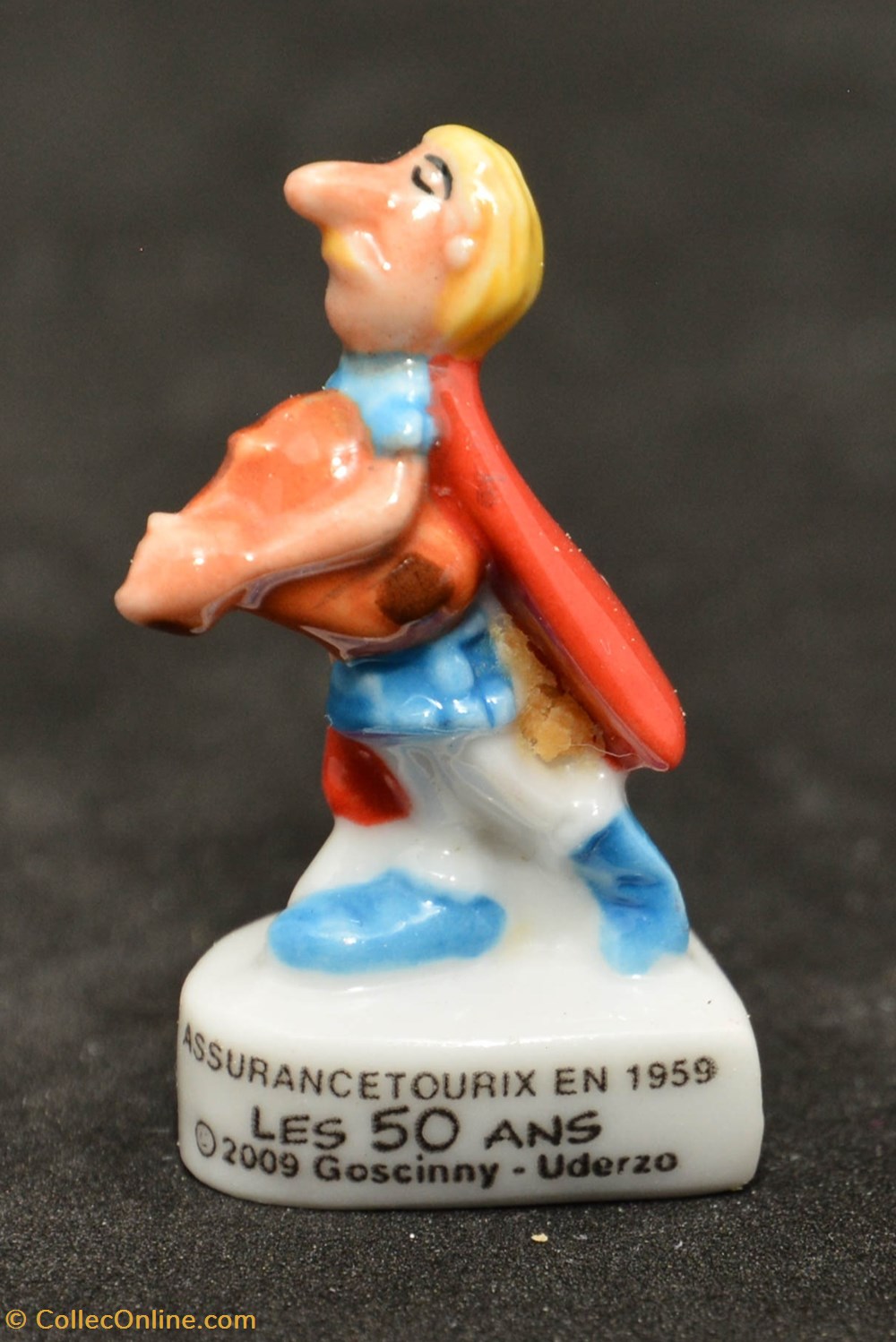 2009 - Série "Les 50 ans d'Astérix" - Assurancetourix en 1959 divers feves 2009 serie les 50 ans asterix assurancetourix en 1959