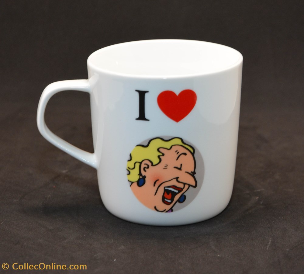 Série "I love" - Mug - Moulinsart - Bianca Castafiore 2 de la table argenterie service the cafe tass serie i love mug moulinsart bianca castafiore