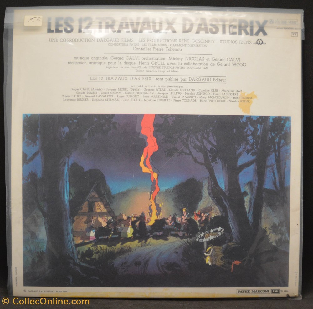 Vinyl - 33t - 1976 - Les 12 travaux d'Astérix divers film dvd blu ray vinyl 33t 1976 les 12 travaux asterix