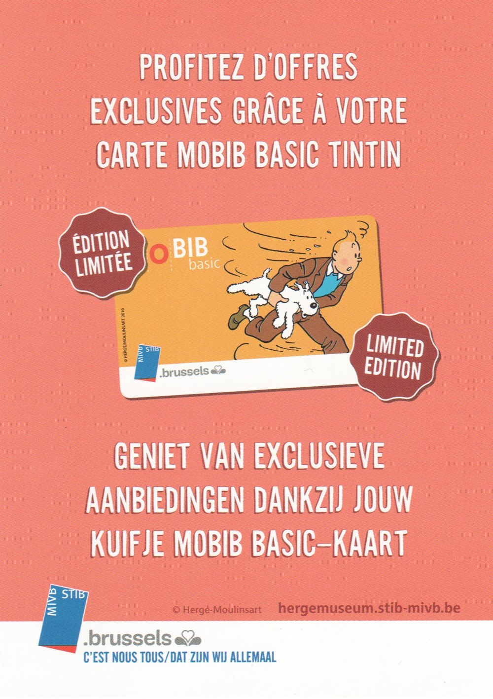 Belgique - 2016 - MOBIB - Dépliant divers telecartes cartes telephoniques belgique 2016 mobib depliant