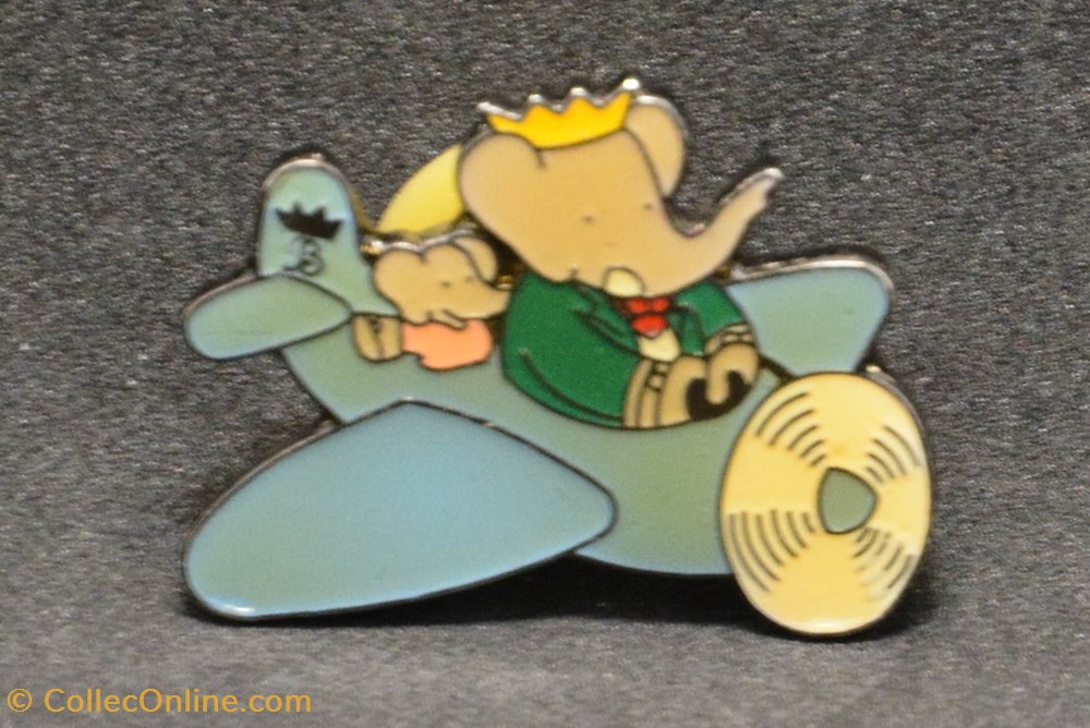 divers pin s badges babar en avion