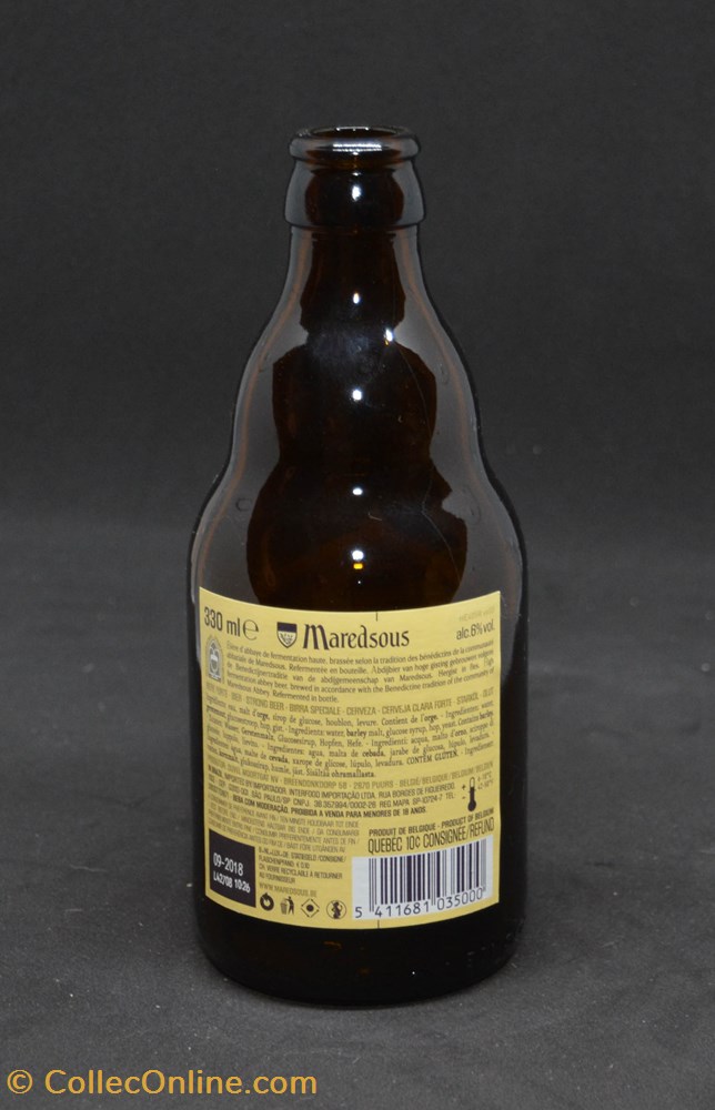 art la table argenterie bistrot alimentation bouteille maredsous blonde be 6 33cl