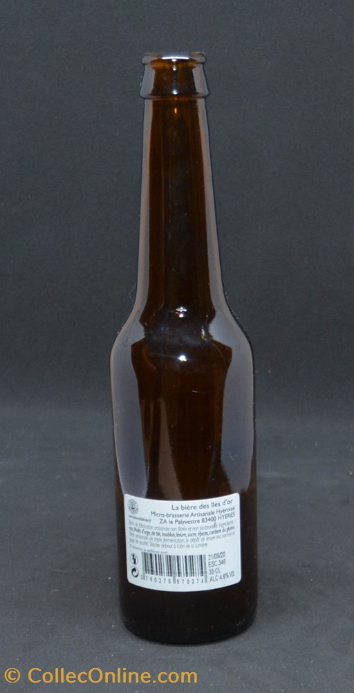 Escale aux îles d'or - Blonde - FR - 4,6% - 33cl art la table argenterie bistrot alimentation bouteille escale aux iles or blonde fr 4 6 33cl