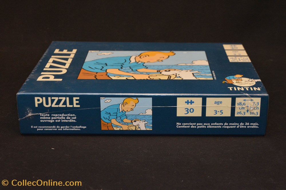 Moulinsart - 1998 - 30 pièces - Tintin et Milou 3 jeux jouet puzzle moulinsart 1998 30 pieces tintin et milou