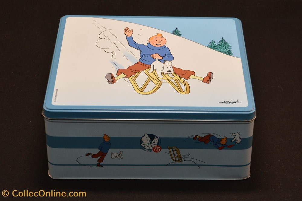 Delacre - 2004 - Sports d'hiver - Tintin en luge 2 diver delacre 2004 sports hiver tintin en luge