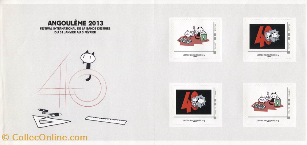 timbre france bloc neuf 2013 4xlp angouleme 2013