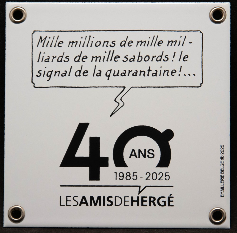 Plaque émaillée - 2025 - 40 ans ADH divers plaque emaillee 2025 40 ans adh