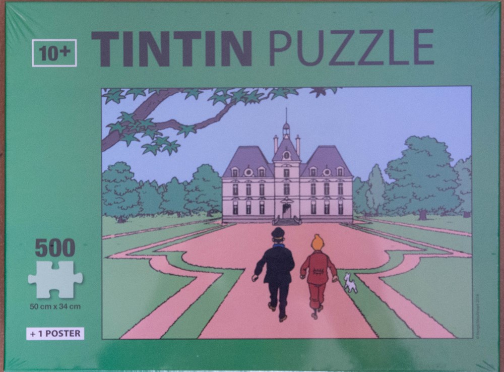 jeux societe jouets casse tete puzzle moulinsart 500 pieces chateau de moulinsart