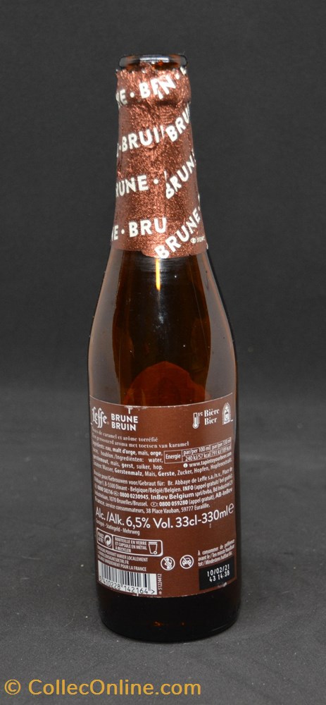 Leffe - Brune - BE - 6,5% - 33cl art de la table argenterie bistrot alimentation bouteille leffe brune be 6 5 33cl