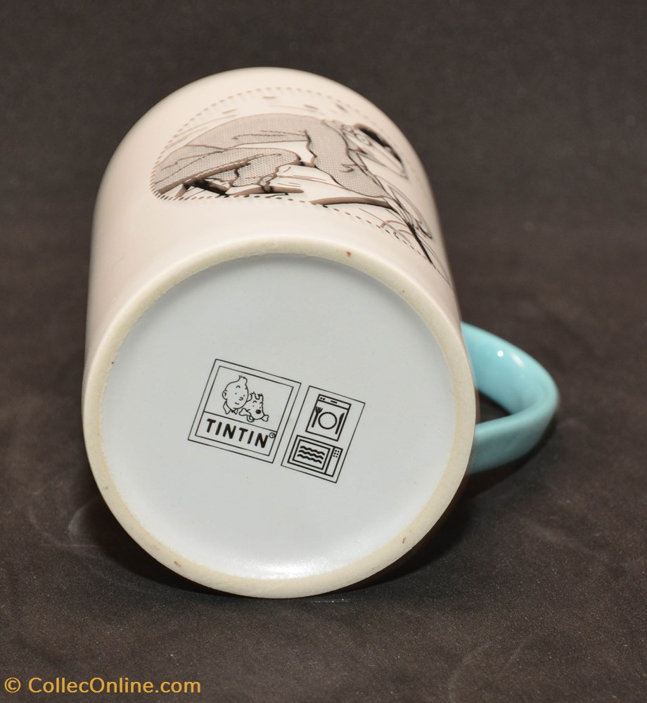 Mug - Moulinsart - 2016 - Tintin à vélo 3 de la table argenterie service the cafe tass mug moulinsart 2016 tintin a velo