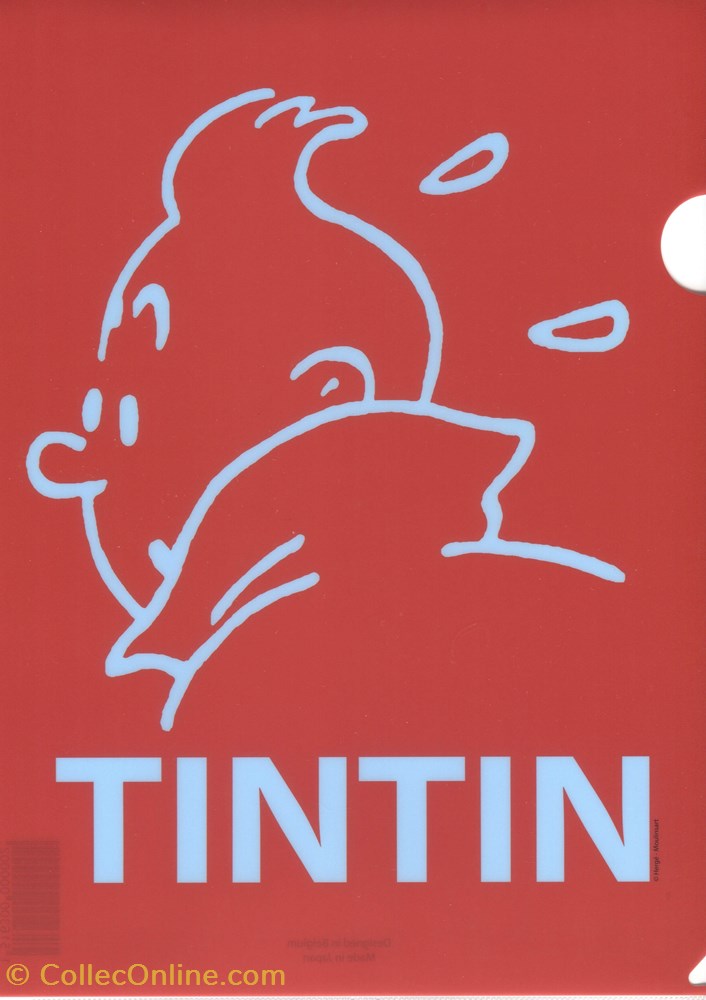 vieux papier autre pochette souple tintin profil rouge