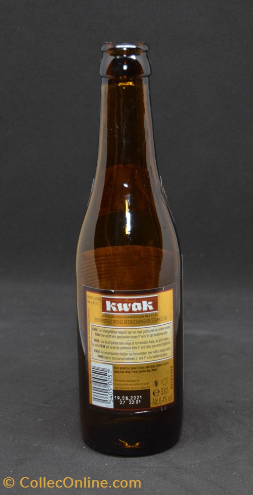 art la table argenterie bistrot alimentation bouteille kwak blonde be 8 4 33cl