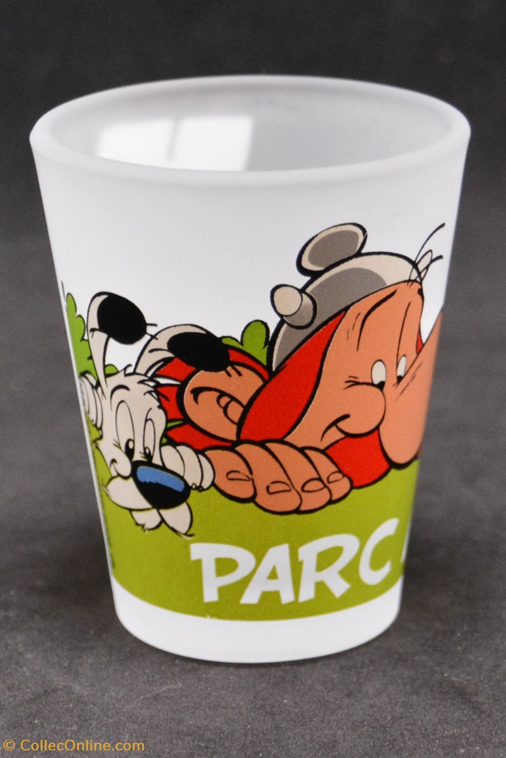 art de la table argenterie verres parc asterix 2007 verre a shoot