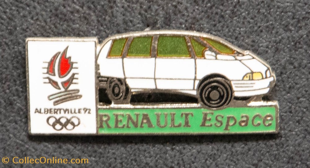 JO - Albertville 92 - Renault Espace divers pin badges jo albertville 92 renault espace
