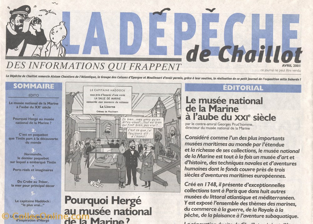 La dépêche de Chaillot - Avril 2001 livre bd revue la depeche de chaillot avril 2001