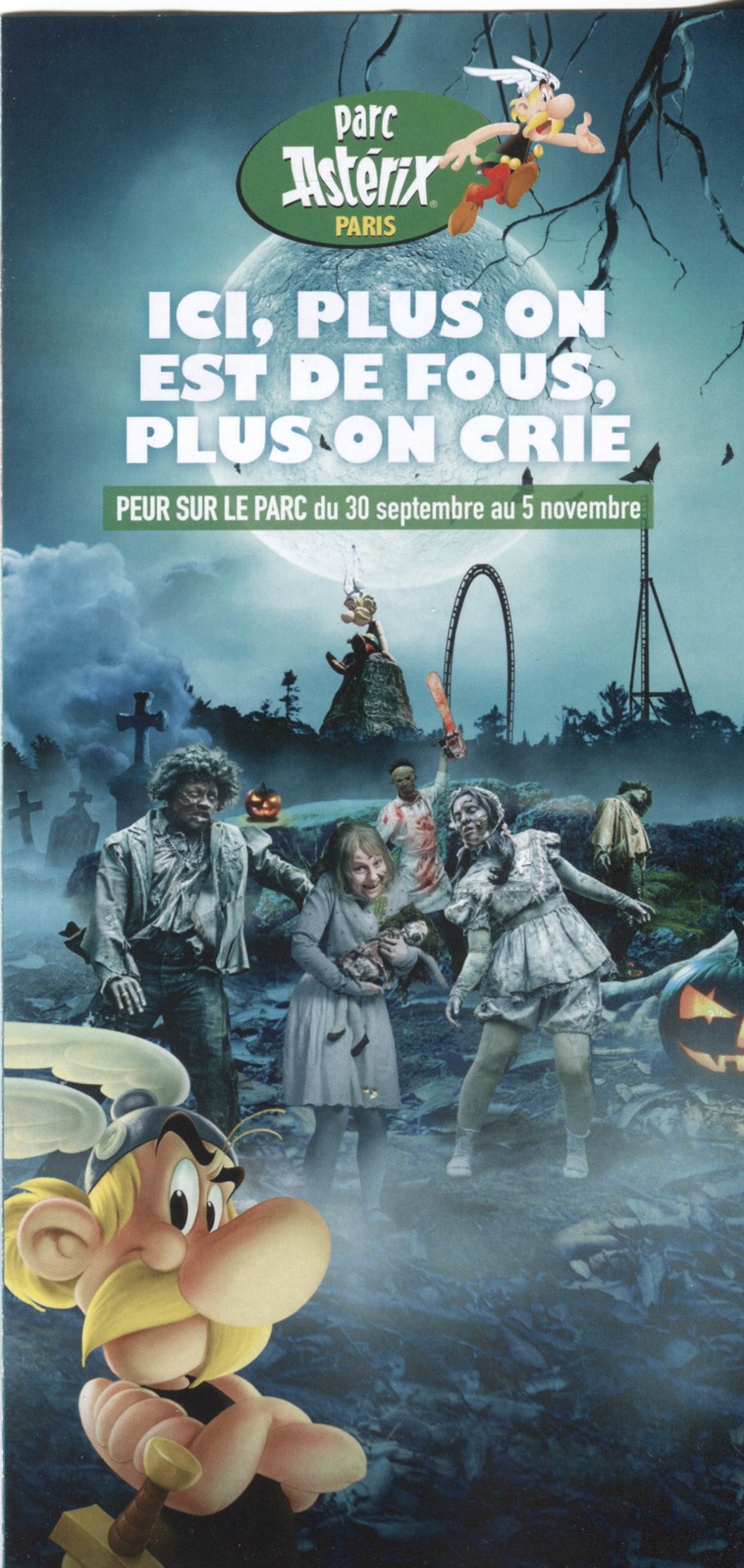 Brochure - Parc Astérix - Peur sur le parc - 2023 documents anciens publicites brochure parc asterix peur sur le parc 2023