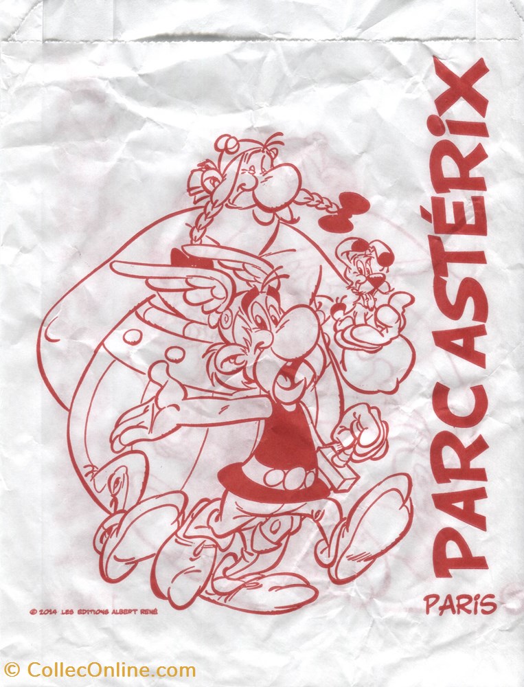 Sac - Parc Astérix - 2020 - Sac papier documents anciens publicites sac parc asterix 2020 sac papier