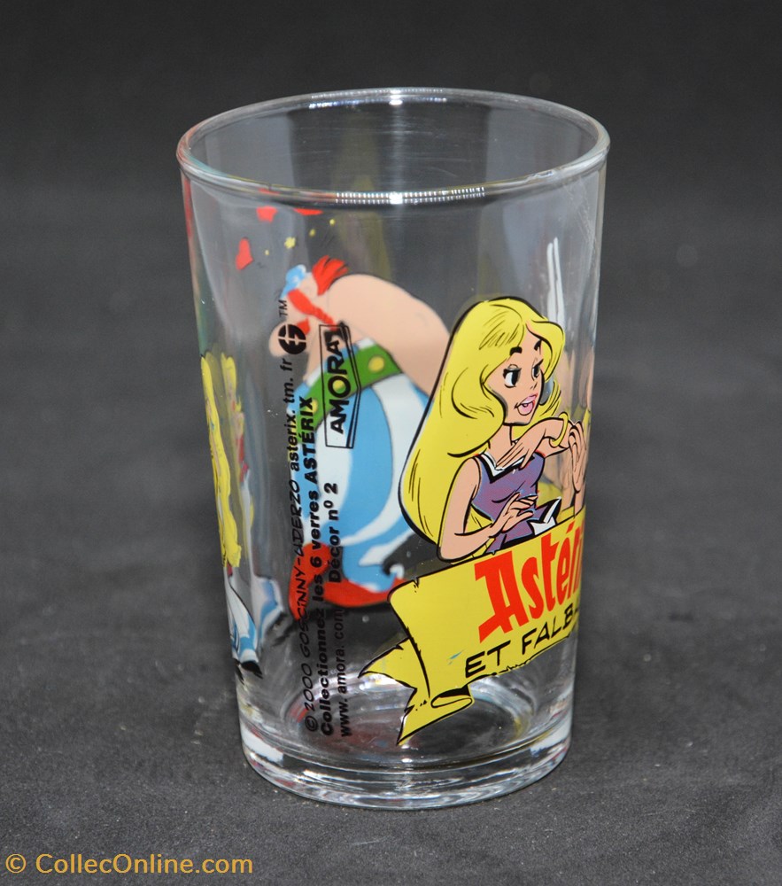 Série 032 - 2000 - Amora - n°2 - Astérix et Falbala - Petit 2 art de table argenterie verres serie 032 2000 amora n 2 asterix et falbala petit