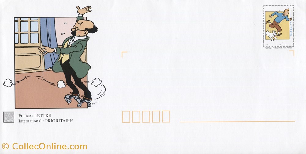 timbre france pap carte neuf 2000 les aventures de tintin