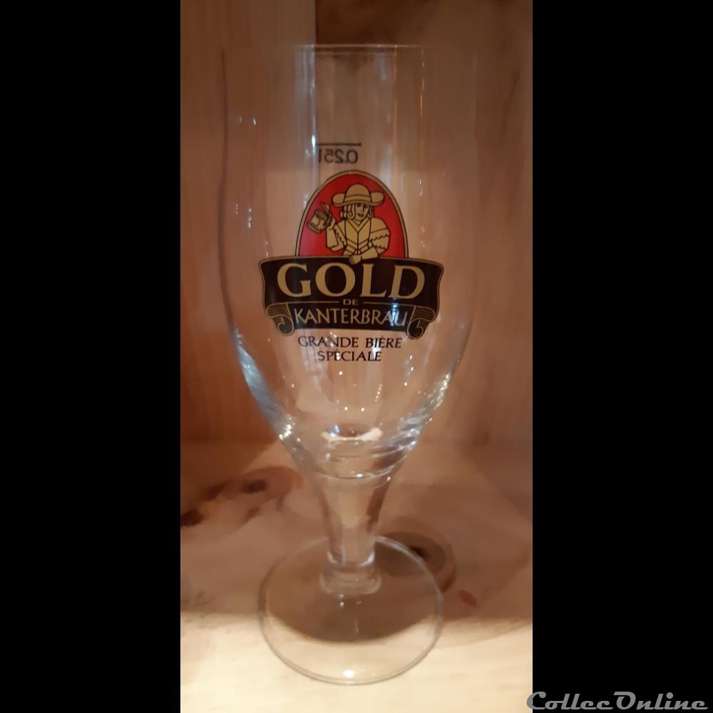 Kanterbrau - Gold bistrot alimentation verre biere kanterbrau gold
