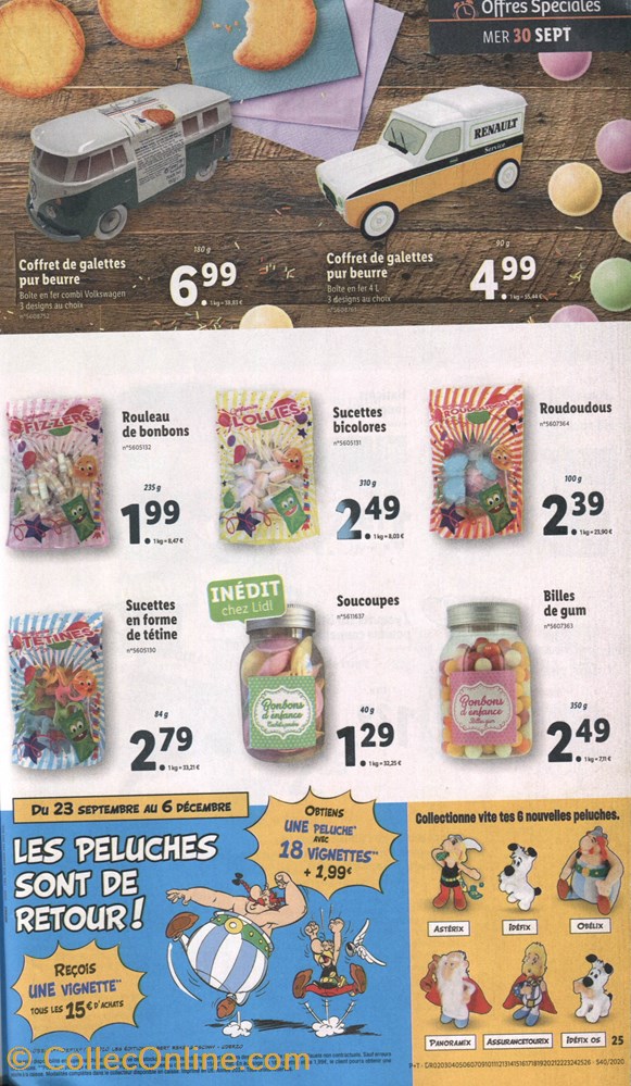 Lidl - Catalogue - 30/09 au 06/10 2020 - Opération peluche 2020 vieux papier publicite lidl catalogue 30 09 au 06 10 2020 operation peluche 2020