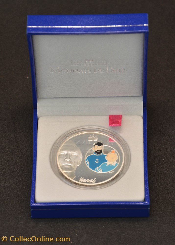 France - 2007 - 1,5€ - Tintin et le capitaine Haddock monnaie france 2007 1 5 tintin et le capitaine haddock