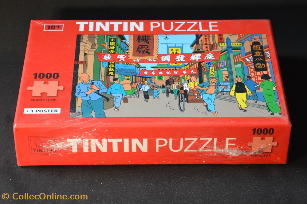 jeux jouet puzzle moulinsart 1000 pieces rue de shanghai