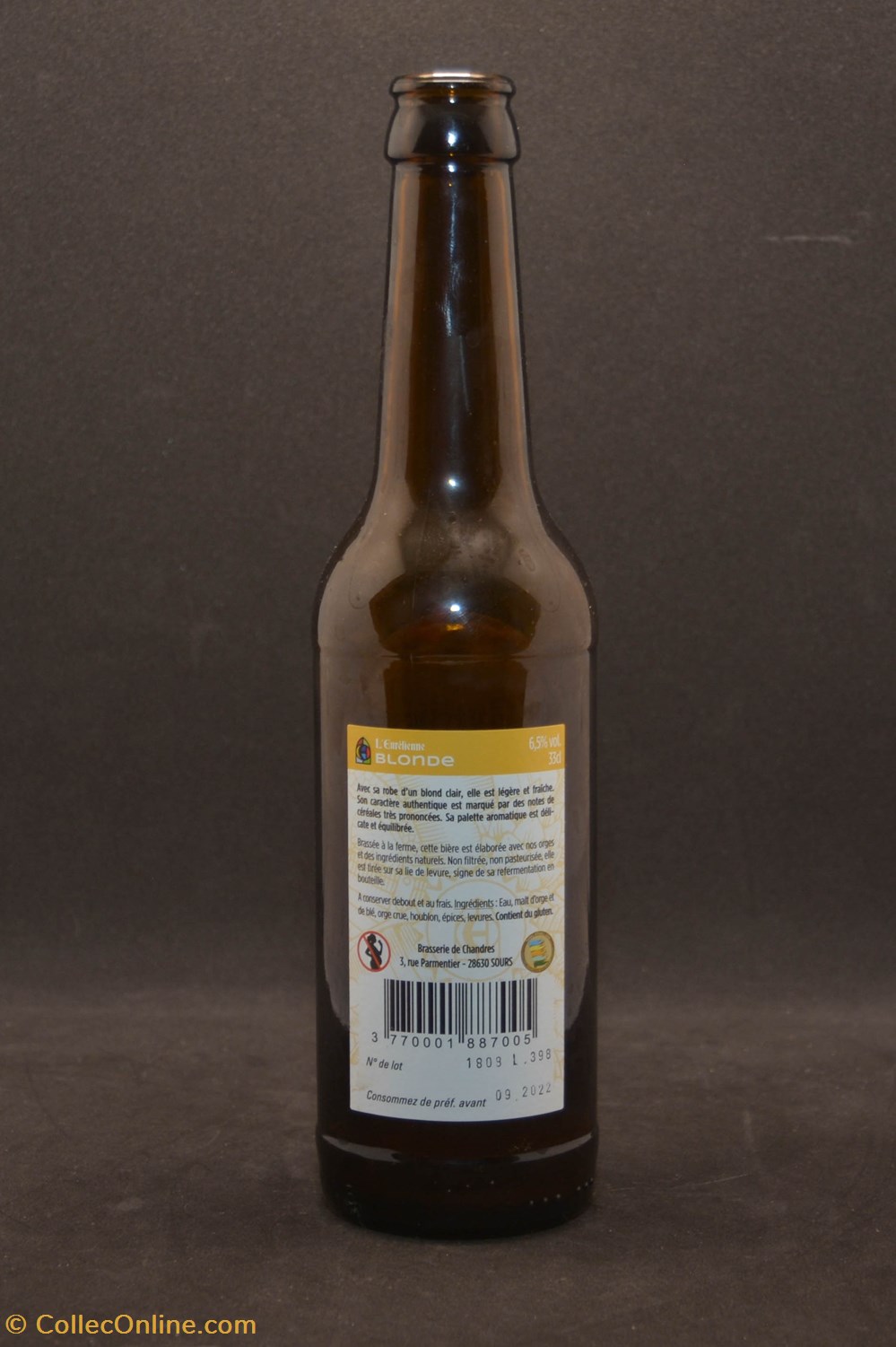 L'eurélienne - Blonde - FR - 6,5% - 33cl art la table argenterie bistrot alimentation bouteilles eurelienne blonde fr 6 5 33cl