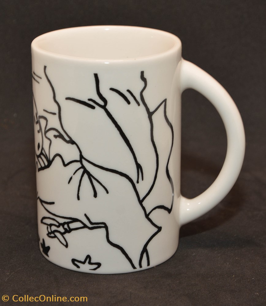 art de la table argenterie service a the cafe tass mug tintin chute
