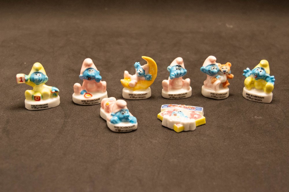 divers feves schtroumpf 1998 serie baby schtroumpf