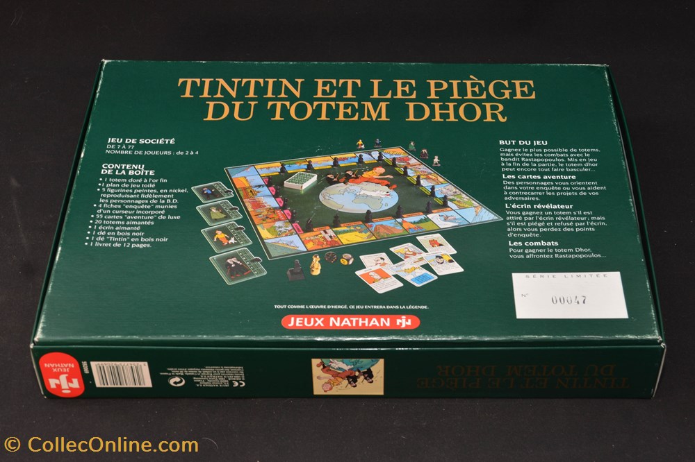 Tintin et le piège du totem Dhor - Version luxe 3 jeux jouet tintin et le piege du totem dhor version luxe