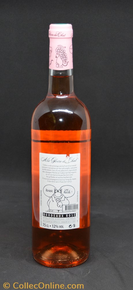 bistrot alimentation bouteille vin a la gloire du chat rose 2015