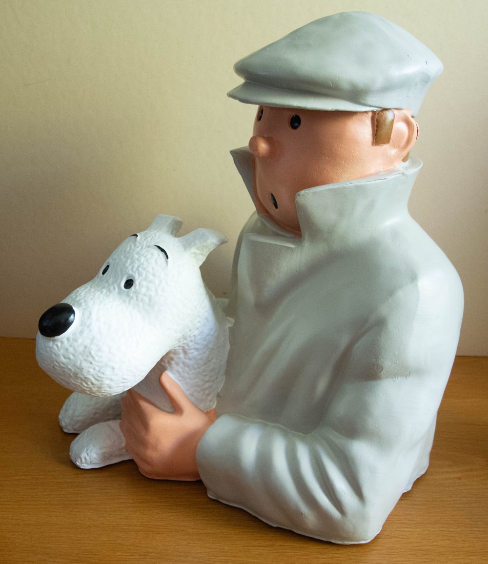 figurines buste oreille cassee tintin et milou