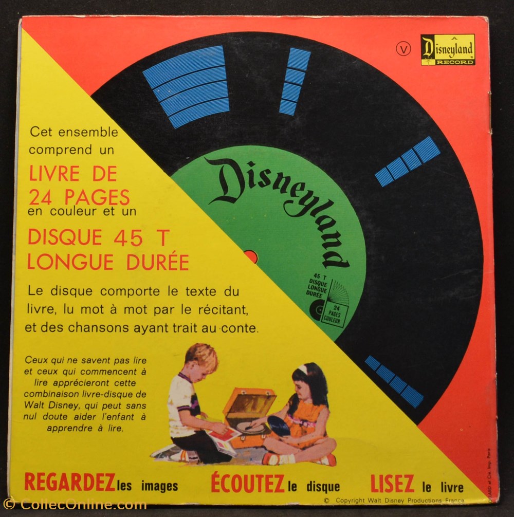 musique instruments disques vinyles vinyl 45 tours 1977 walt disney bernard et bianca