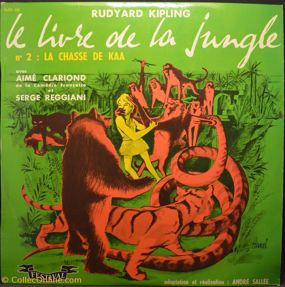 musique instruments disques vinyles vinyl 45 tours le livre de la jungle