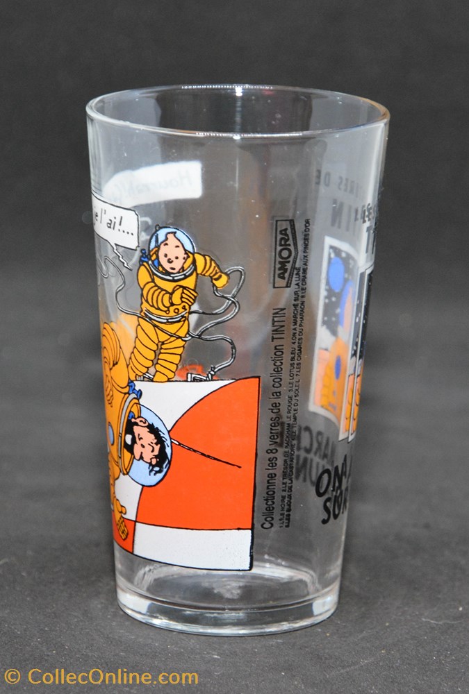 1994 - Amora - Série 3 - On a marché sur la Lune - Grand 3 art de table argenterie verres 1994 amora serie 3 on a marche sur la lune grand