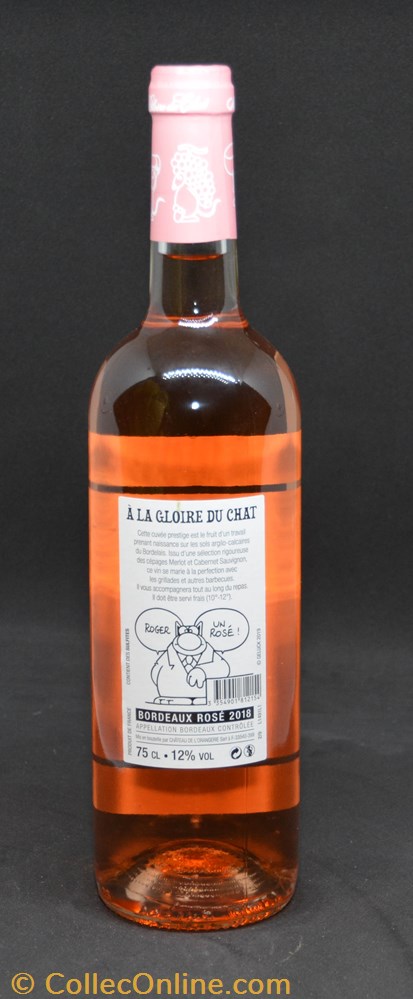 bistrot alimentation bouteille vin a la gloire du chat rose 2018