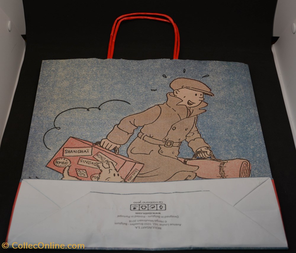 Sac Kraft - Moulinsart - 2018 - 32x34 - Tintin revient 2 diver sac kraft moulinsart 2018 32x34 tintin revient