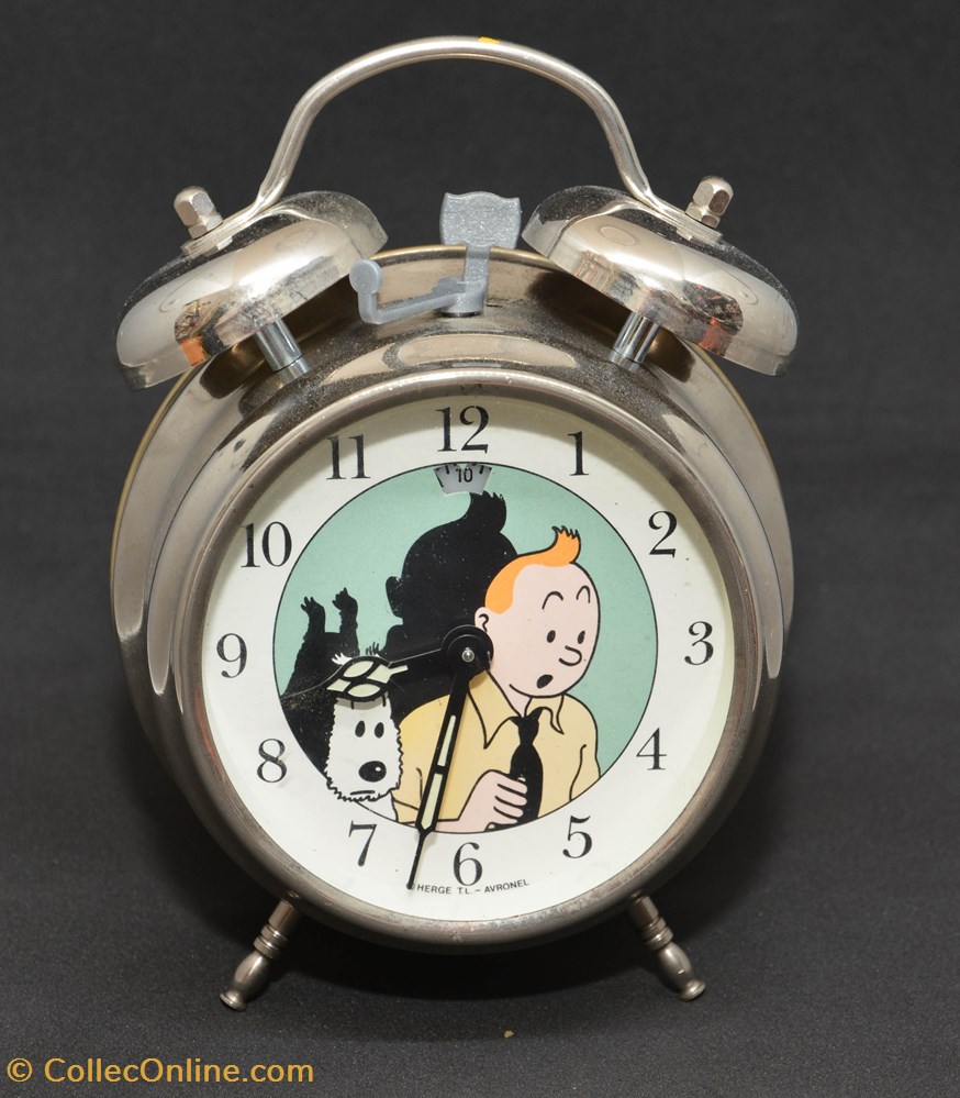 bijoux horlogerie montre reveil matin tintin et milou
