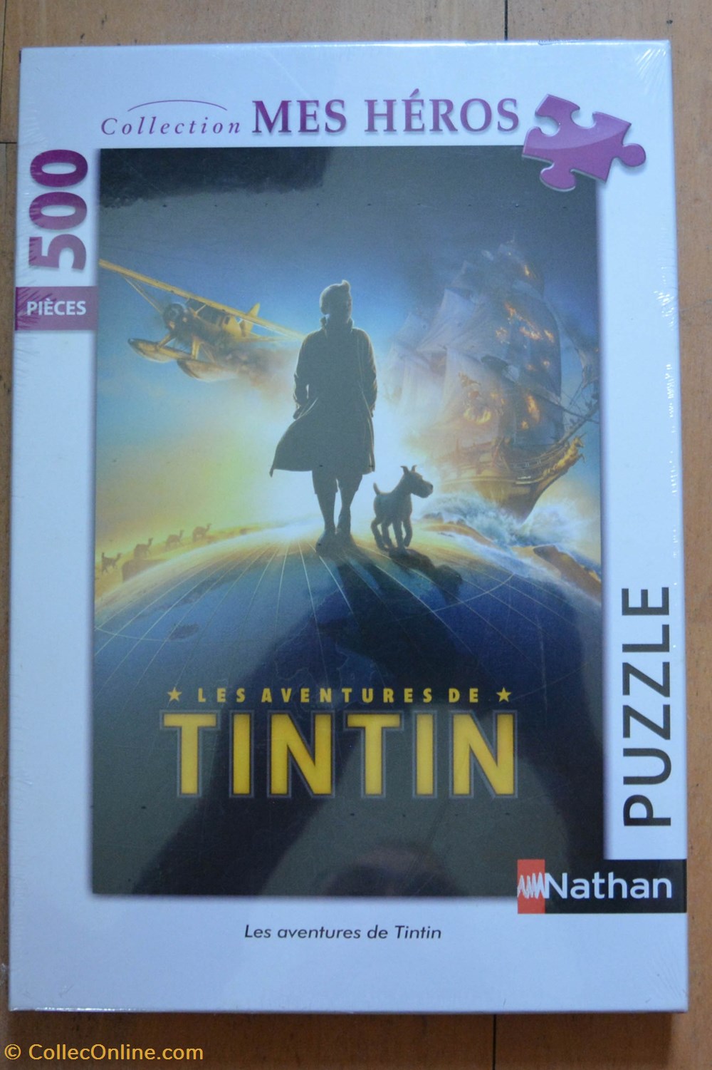 Nathan - 2012 - 500 pièces - Les aventures de Tintin jeux societe jouets casse tete puzzle nathan 2012 500 pieces les aventures de tintin