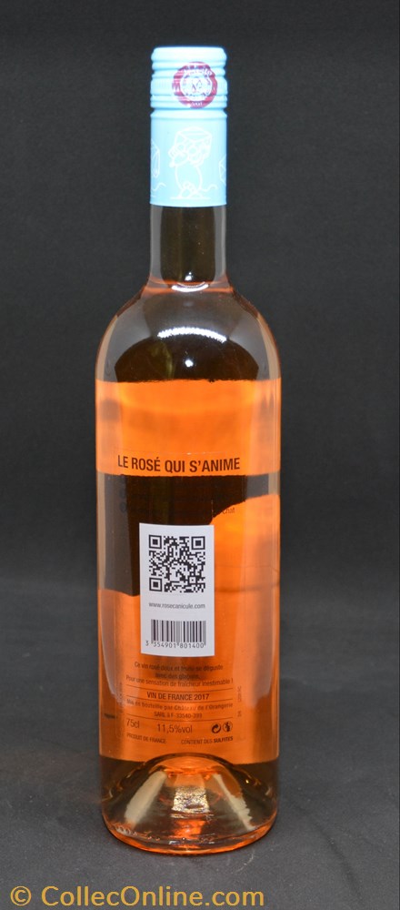 bistrot alimentation bouteille vin rose canicule rose 2017