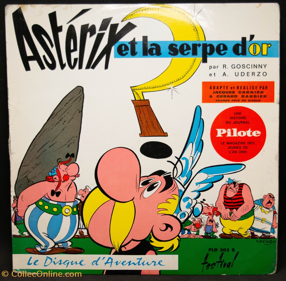 divers film dvd blu ray vinyl 33t asterix et la serpe or 25cm