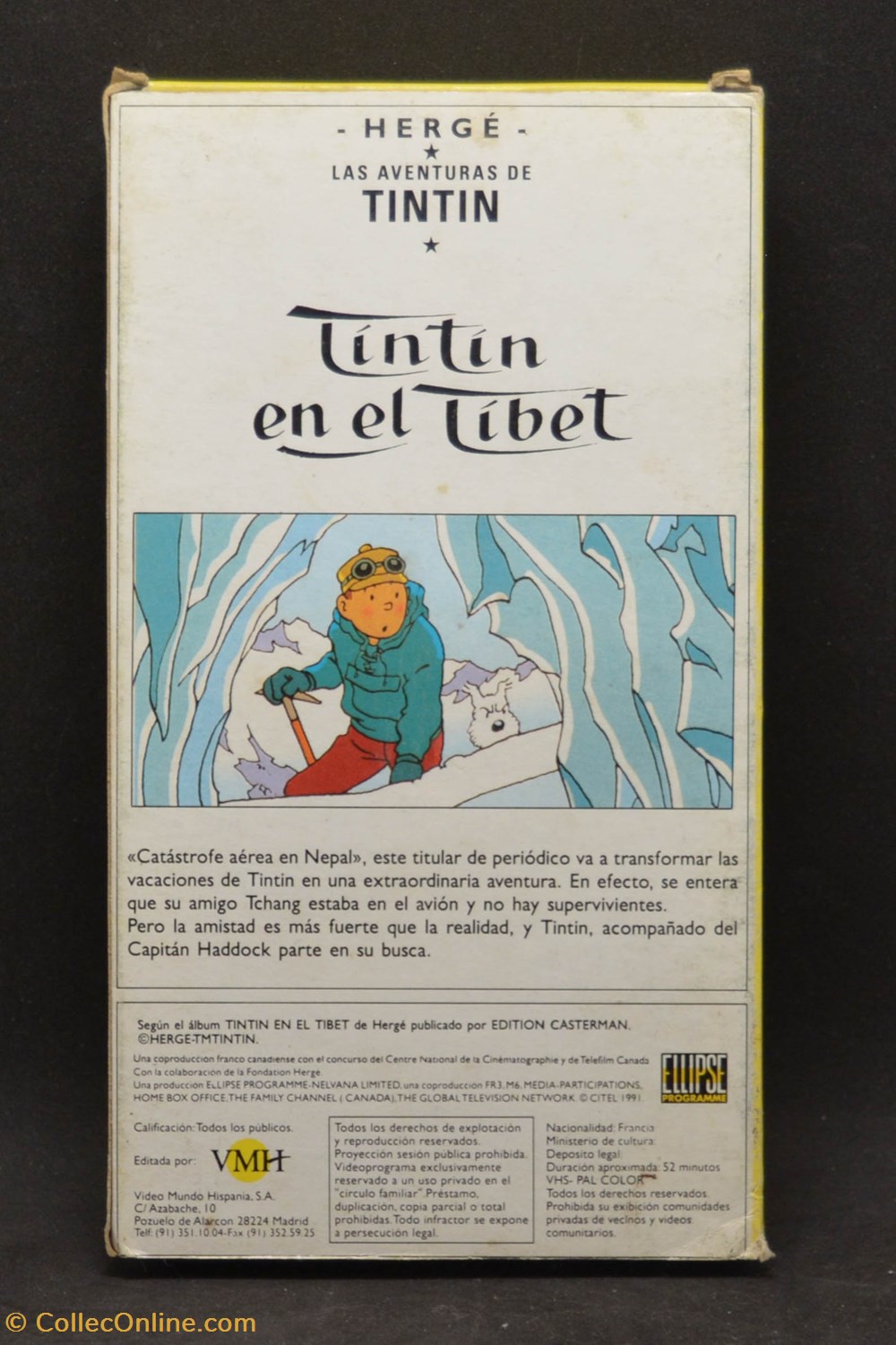 VHS - Ellipse - Espagnol - Tintin en el Tibet divers film dvd blu ray vhs ellipse espagnol tintin en el tibet