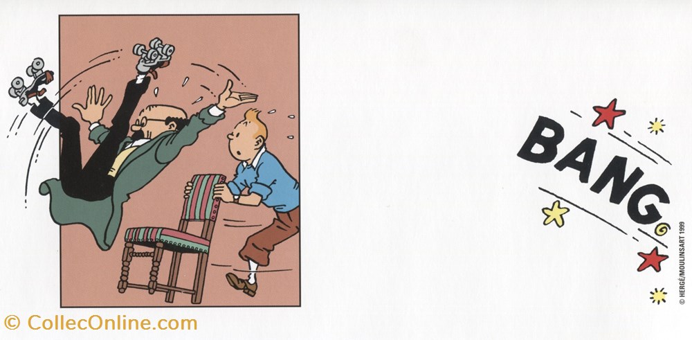 timbre france pap carte neuf 2000 les aventures de tintin