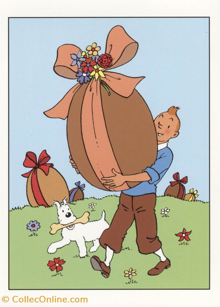 Carte - Moulinsart - 12x17 - Double - Tintin (E03) postale carte moulinsart 12x17 double tintin e03