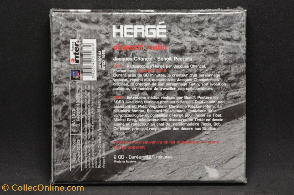 CD - Radio France - Hergé, objectif radio divers film dvd blu ray cd radio france herge objectif radio