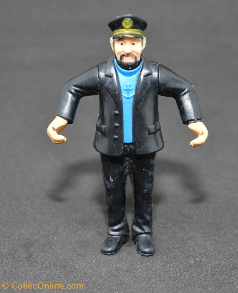 Mc Donald - 2011 - Capitaine Haddock et cadre Tintin 4 figurines mc donald 2011 capitaine haddock et cadre tintin