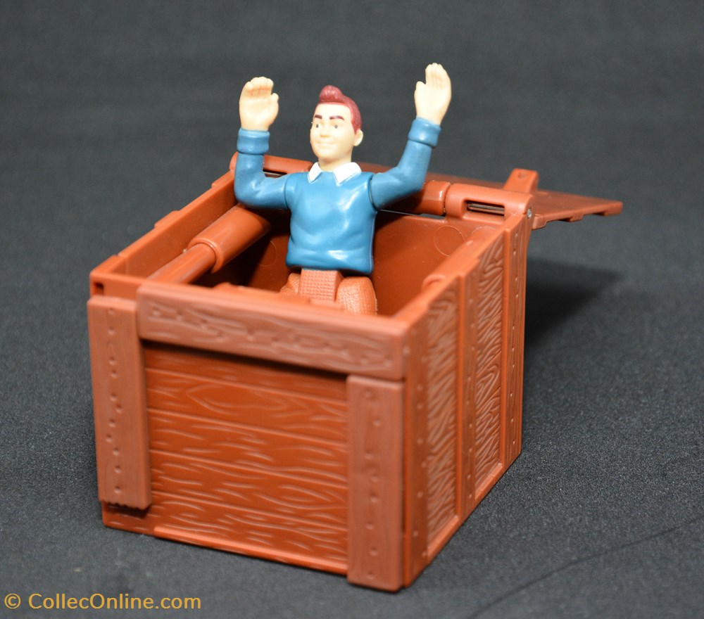 Mc Donald - 2011 - Tintin sortant de sa caisse figurines mc donald 2011 tintin sortant de sa caisse