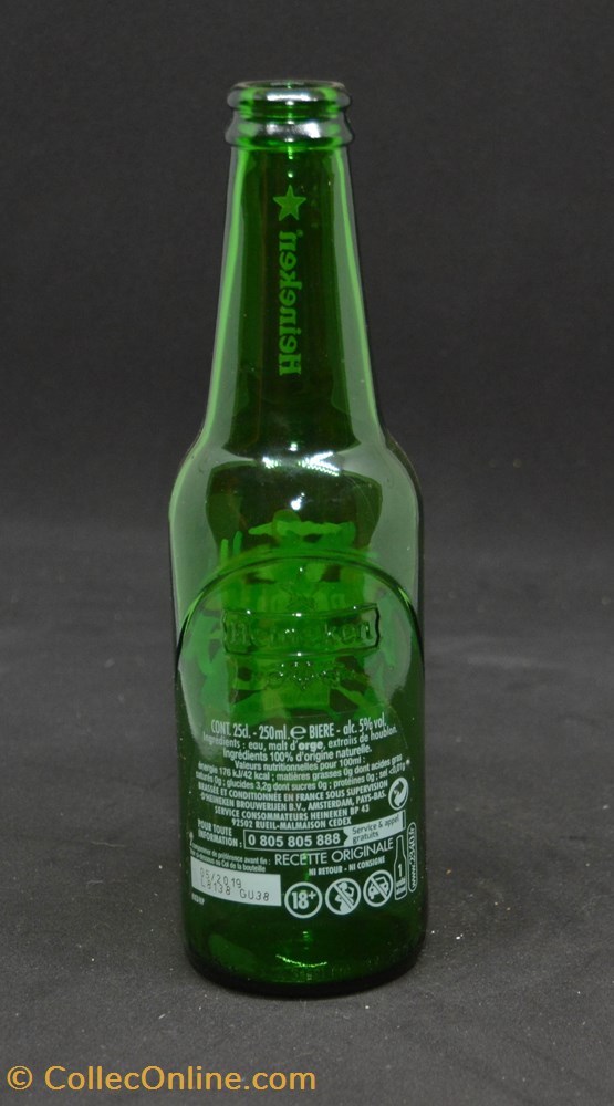 Heineken - Pays-Bas - Blonde - FR - 5% - 25cl art la table argenterie bistrot alimentation bouteille heineken pays bas blonde fr 5 25cl