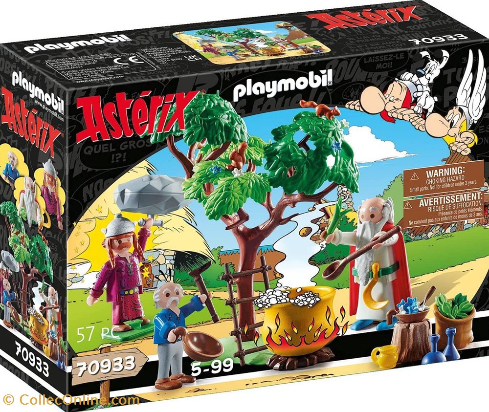 jeux de societe jouets playmobil 70933 panoramix et le chaudron